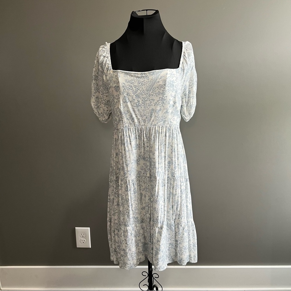 Gilli Blue and White Mini Dress